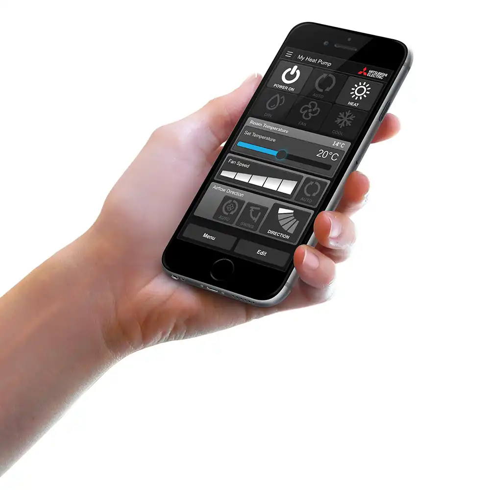 WiFi heat pump control